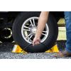 imageCamco Standard Wheel Chock for Trailers ampamp RVs  Heavy Duty Trailer Wheel Chock Constructed of Durable Plastic wUV inhibitors  for Use wTires Up to 26inches  ReHitch in Confidence  44412Dual Standard w Rope