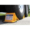 imageCamco Standard Wheel Chock for Trailers ampamp RVs  Heavy Duty Trailer Wheel Chock Constructed of Durable Plastic wUV inhibitors  for Use wTires Up to 26inches  ReHitch in Confidence  44412Standard w Rope