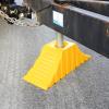 imageCamco Standard Wheel Chock for Trailers ampamp RVs  Heavy Duty Trailer Wheel Chock Constructed of Durable Plastic wUV inhibitors  for Use wTires Up to 26inches  ReHitch in Confidence  44412Tandem