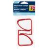 imageCamco Tablecloth Clamps  Secures Tablecloth onto Table in Windy Conditions Great for Patio and Park Bench Tables  4 Pack Red 44003