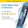 imageCamco Tastepure CamperRV Water Filter  Inline Water Filter Reduces Bad Taste Odor Chlorine ampamp Sediment  Ideal for RVs Campers Travel Trailers Boats  Made in the USA  400411 Count Pack of 1