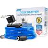 imageCamco 12Ft Heated Water Hose for RV  Water Line Freeze Protection Down to 40FC  Features EnergySaving Thermostat ampamp Includes Adapter for Connection to Either End of Hose 2292120Degree