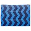 imageCamco 42858 Blue Chevron Design 9 x 12 Reversible Outdoor Mat