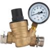 imageCamco Adjustable RVMarine Brass Water Pressure Regulator  Help Stop Damage to RVMarine Appliances Plumbing Fixtures and Hoses  Features Standard Garden Hose Threads for Simple Hookup  40058Water Pressure Regulator
