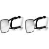 imageCamco ClampOn Dual View Towing Mirror  Features 2 Independently Adjustable Mirrors and an Aerodynamic Design  Black 256531 Count Pack of 2