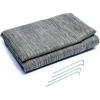 imageCamco Durable Reversible RV Camper Awning Mat with Carry Bag  Helps Avoids Dirt from Being Tracked  Perfect for Campsites Beaches Picnics 7 X 15 Gray 42812Gray