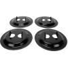imageCamco HeavyDuty RV Stabilizing Jack Base Pads  Provides Greater Jack Stability  Made of Black PowderCoated Durable Steel  4Pack 57883