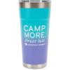 imageCamco Life is Better at The Campsite 20oz Painted Tumbler  Features Superior Heat and Ice Retention Made of KitchenGrade Stainless Steel and a Unique Design of Camp More Stress Less 53317