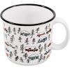 imageCamco Life is Better at The Campsite Ceramic Mug  Microwave and Dishwasher Safe  White Background with Sketched RVs Design  14oz 53383Sketch White