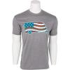 imageCamco Life is Better at The Campsite Crew Neck Short Sleeve TShirt  Features Soft RingSpun Cotton Fabric American Flag Camper Design on Athletic Grey and is Machine Washable  XXLarge 53334
