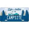 imageCamco Life is Better at The Campsite Novelty Vehicle Front License Plate  Perfect for RVs Campers and Trailers and More 6quot x 12quot Navy Blue 53250Navy Blue