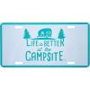 imageCamco Life is Better at The Campsite Novelty Vehicle Front License Plate  Perfect for RVs Campers and Trailers and More 6quot x 12quot Navy Blue 53250Teal
