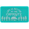 imageCamco Life is Better at The Campsite Scrub Rug  Ideal for Homes Outdoors Under Pet Bowls and More  Easy to Clean  TealWhite Small 53199TealWhite