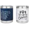 imageCamco Life is Better at the Campsite Lowball Whiskey Tumblers  Stylish and Insulated Drinkware for Favorite Whiskey or Bourbon  2Pack 53328