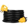 imageCamco Power Grip 50Ft 50 Amp RV Extension Cord  Rated for 125250 V12500 W  Features Copper 63  81Gauge Wires for Superior Conductivity ampamp Coated wHeatResilient PVC 5519925Foot