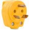 imageCamco Power Grip CamperRV Mini Replacement Plug  Attach 30 Amp Plug to Existing RV Extension Cord  Features 30 Amp RV Plug NEMA TT30P ampamp Ergonomic Designed Handle  Rated for 125 V3750 W 55283
