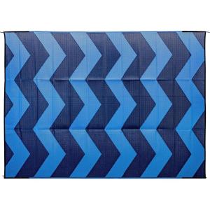 imageCamco 42858 Blue Chevron Design 9 x 12 Reversible Outdoor Mat