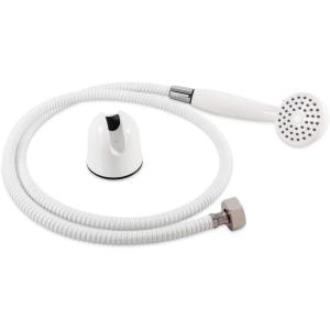 imageCamco 43761 Suction Cup Mount for RV Outdoor Shower Wand  Securely Holds Your RVs Outdoor Shower Wand  Compatible with Most Outdoor Shower WandsRV Shower Head Kit with Suction Cup Mount