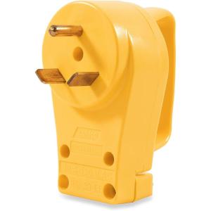 imageCamco 55245 30A Plug with PowerGrip  Clamshell YellowYellow