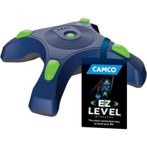 imageCamco CamperRV EZ Level  Features Illuminated Indicator Lights ampamp Automatic ShutOff Function when Not InUse  Simultaneously Monitor RV Level on Both Axis  Smartphone Compatible 25507
