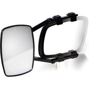 imageCamco ClampOn Dual View Towing Mirror  Features 2 Independently Adjustable Mirrors and an Aerodynamic Design  Black 256531 Count Pack of 1