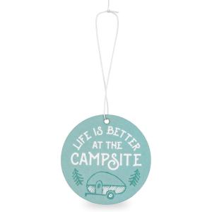 imageCamco Life is Better at The Campsite Air Freshener  Features Mountain Breeze Fragrance ampamp Elastic Cord  Use as Car RV or Home Air Fresheners 53362