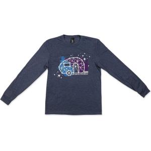 imageCamco Life is Better at The Campsite Crew Neck Long Sleeve TShirt  Features a Soft TriBlend Fabric RV Constellation Design on Frosted Navy and is Machine Washable  XLarge 53445