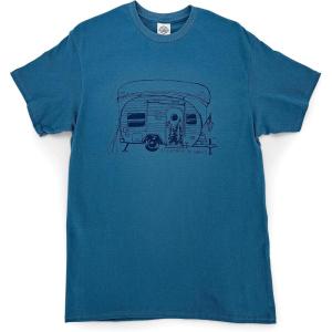 imageCamco Life is Better at The Campsite Crew NeckSlate Blue