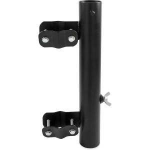 imageCamco RV Ladder Mounted Flagpole Holder  Allows for a Flag to Fly from Your RVs Ladder  Compatible with Most RV Ladder Rails 51612 Black