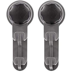 imageCamco RV Towel Hook  Add Hooks InsideOutside Your RV  Strong Mechanical Suction Cup Hook 44028 Black1 Count Pack of 2