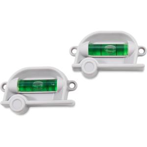 imageCamco Retro RV Level 2 Pack  Provides FronttoBack or SidetoSide Leveling  ScrewMounted or Foam Tape Mounted  Includes 2 Levels 25520