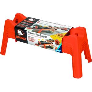 imageCamco Rhino RV Sewer Hose Support Kit  Extends Over Uneven Terrain for Easy Drainage  Supports Up to 15Feet of RV Sewer Hose  Features Nesting Design for Storage  5 Support Sections 43072