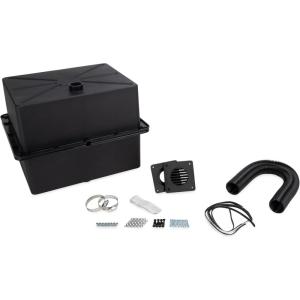 imageCamco SidebySide Double Battery Box  Features Vented Design to Expel Hazardous Gases ampamp Holds 2 Group 24 Batteries  RV Accessories Include Battery Box Hose Louvered Vent Grill ampamp More 55385