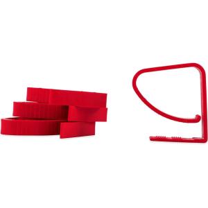 imageCamco Tablecloth Clamps  Secures Tablecloth onto Table in Windy Conditions Great for Patio and Park Bench Tables  4 Pack Red 44003