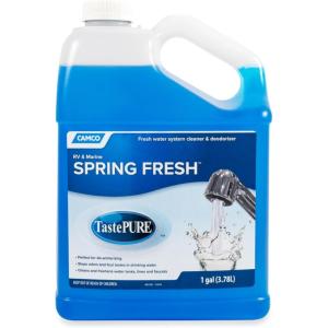 imageCamco TastePURE Spring Fresh Water System Cleaner and Deodorizer for RV and Marine  Cleans and Freshens Water Lines  Great for Dewinterizing  1 Gallon 40207Deodorizer