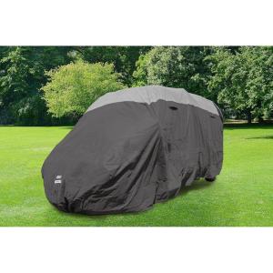 imageCamco ULTRAGuard CamperRV Cover  Fits SlideIn Campers Up to 19 8quot  Features Zipper Entry Doors ampamp Covered Air Vents  Crafted of Polypropylene  Storage Bag for RV Storage and Organization 4577317  19