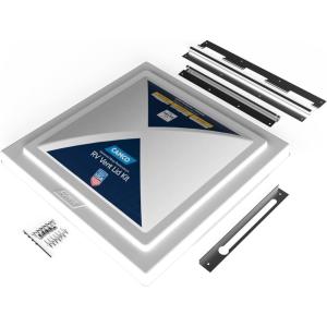 imageCamco Universal RV Roof Vent Replacement Kit  Fits Standard 14quot x 14quot Vent Openings  Works with Jensen Ventline and Elixir Models  Includes 3 Hardware Options 40195