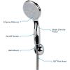 imageCamco 43713 RV Shower Head Kit with OnOff Switch and 60quot Flexible Shower Hose ChromeOne Size