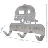imageCamco Life is Better at The Campsite StickOn 3Hook KeyLeash Hanger  Ideal for Small Spaces  Made of Durable Stainless Steel  53368