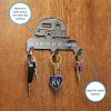 imageCamco Life is Better at The Campsite StickOn 3Hook KeyLeash Hanger  Ideal for Small Spaces  Made of Durable Stainless Steel  53368