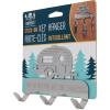 imageCamco Life is Better at The Campsite StickOn 3Hook KeyLeash Hanger  Ideal for Small Spaces  Made of Durable Stainless Steel  53368