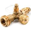 imageCamco 59113 Propane Brass Tee with 4 PortOne Size