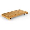 imageCamco Bamboo Stove Top Work Surface with Adjustable Legs ampamp Built in Juice Groove  Covers Stove Top to Create Additional Kitchen Workspace  2 Burner 43547