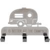 imageCamco Life is Better at The Campsite StickOn 3Hook KeyLeash Hanger  Ideal for Small Spaces  Made of Durable Stainless Steel  53368