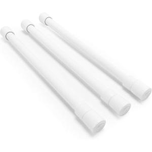 imageCamco 17quot RV Refrigerator Bar  Holds Food and Drinks in Place During Travel and Helps Stop Messy Spills  Spring Loaded  10inches to 17inches  White 3 Pack 44063