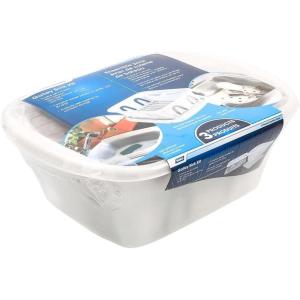 imageCamco 43517 White Sink Kit with Dish Drainer Dish Pan and Sink MatPack of 1