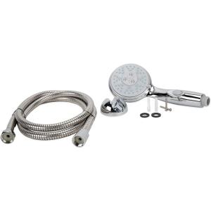 imageCamco 43713 RV Shower Head Kit with OnOff Switch and 60quot Flexible Shower Hose ChromeOne Size
