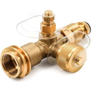 imageCamco 59113 Propane Brass Tee with 4 PortOne Size