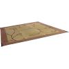 imageCamco 42823 Outdoor RV Awning Mat with Storage Bag 9Feet x 12Feet  The Perfect Outdoor Accessory with Multiple Uses  Bonus Storage Bag Included  Leaf BrownTan Design