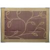 imageCamco 42823 Outdoor RV Awning Mat with Storage Bag 9Feet x 12Feet  The Perfect Outdoor Accessory with Multiple Uses  Bonus Storage Bag Included  Leaf BrownTan Design